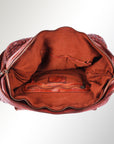 Spaghetti Western Swc187Cg Tote Vintage Handmade Drum Dyed Genuine European Cowhide Leather Women Bag Western Handbag Purse