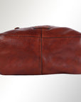 Spaghetti Western Swc188Cg Tote Vintage Handmade Drum Dyed Genuine European Cowhide Leather Women Bag Western Handbag Purse