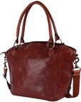 Spaghetti Western Swc188Cg Tote Vintage Handmade Drum Dyed Genuine European Cowhide Leather Women Bag Western Handbag Purse