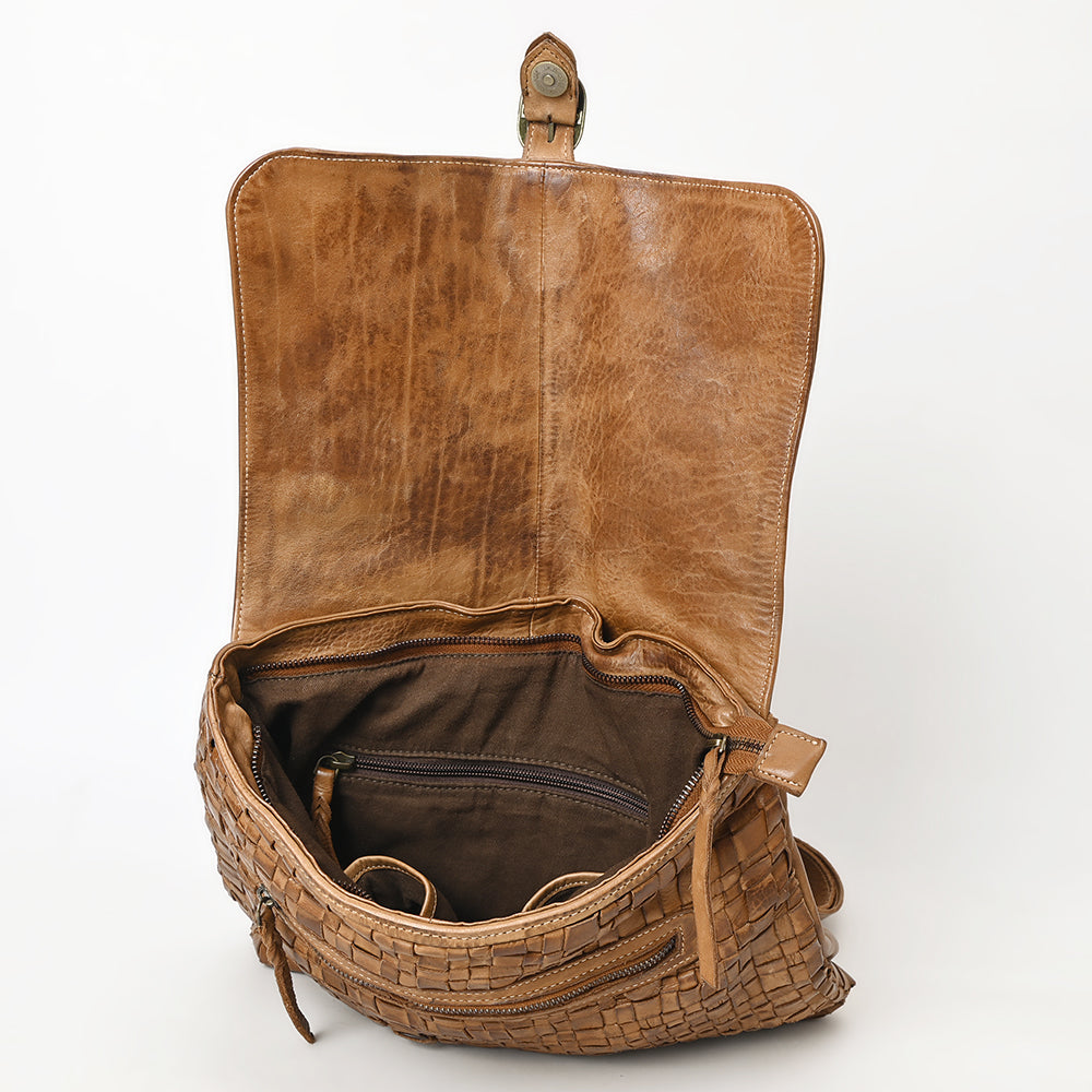 Never Mind Nmbgm115A Backpack Vintage Handmade Genuine Cowhide Leather Women Bag Western Handbag Purse