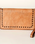 Never Mind Nmbg129A Wallet Vintage Handmade Genuine Cowhide Leather Women Bag Western Handbag Purse