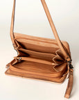 Never Mind Nmbg129A Wallet Vintage Handmade Genuine Cowhide Leather Women Bag Western Handbag Purse