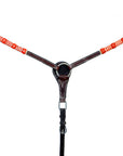 BAR H EQUINE Red Rawhide Horse Western Leather Breast Collar Brown