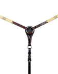 BAR H EQUINE Natural Rawhide Horse Western Leather Breast Collar Brown