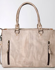 American Darling Briefcase Hand Tooled Genuine Leather Women Bag Western Handbag Purse