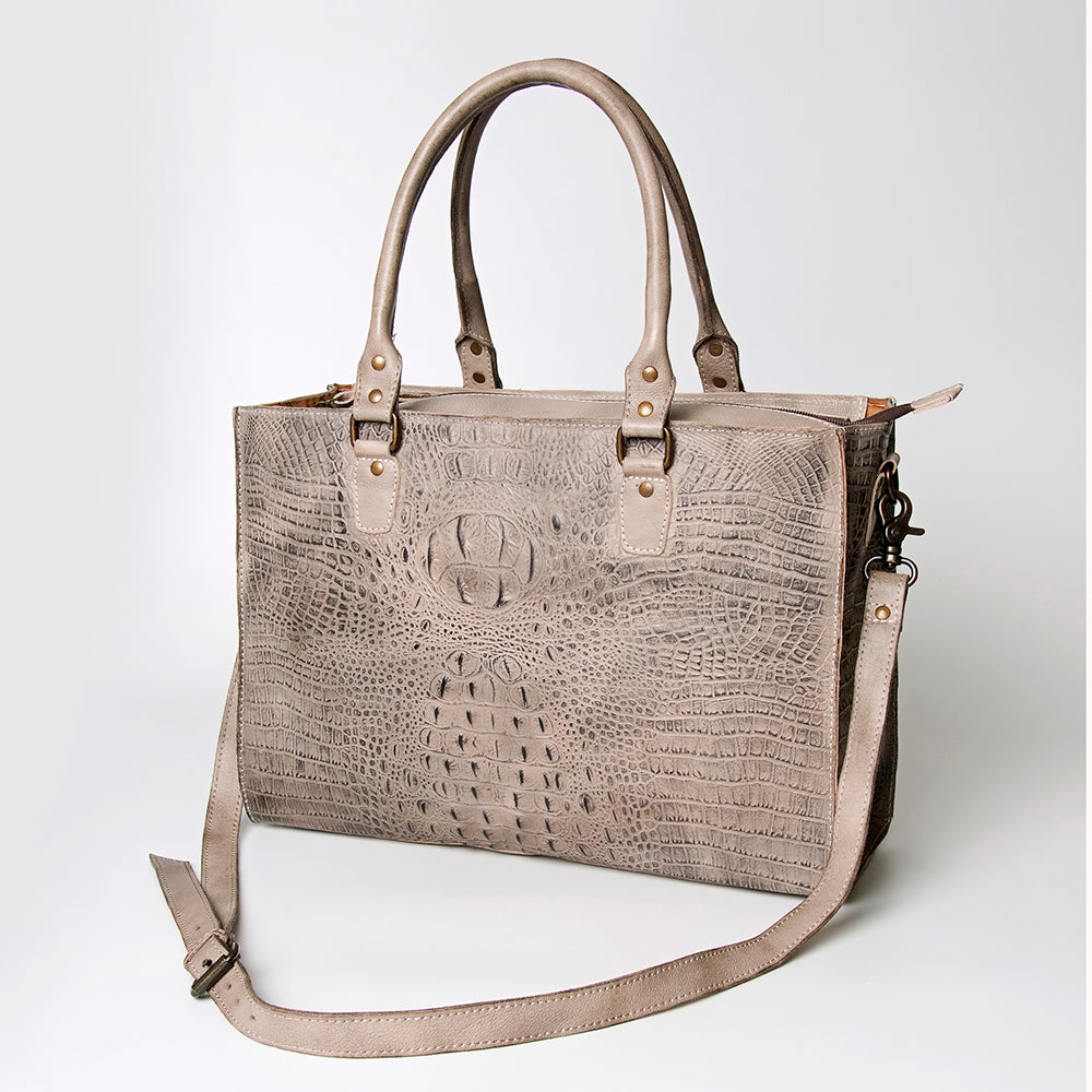 American Darling Briefcase Hand Tooled Genuine Leather Women Bag Western Handbag Purse