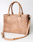 American Darling Briefcase Hand Tooled Genuine Leather Women Bag Western Handbag Purse