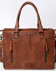 American Darling Briefcase Hand Tooled Saddle Blanket Genuine Leather women bag western handbag purse
