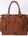 American Darling Briefcase Hand Tooled Saddle Blanket Genuine Leather women bag western handbag purse