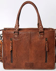 American Darling Briefcase Hand Tooled Saddle Blanket Genuine Leather women bag western handbag purse