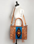 American Darling Briefcase Hand Tooled Saddle Blanket Genuine Leather women bag western handbag purse