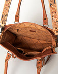 American Darling Briefcase Hand Tooled Saddle Blanket Genuine Leather women bag western handbag purse
