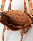 American Darling Briefcase Hand Tooled Saddle Blanket Genuine Leather women bag western handbag purse