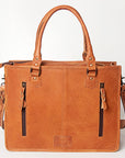 American Darling Briefcase Hand Tooled Saddle Blanket Genuine Leather women bag western handbag purse