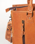 American Darling Briefcase Hand Tooled Saddle Blanket Genuine Leather women bag western handbag purse