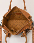 American Darling Briefcase Hand Tooled Saddle Blanket Genuine Leather women bag western handbag purse