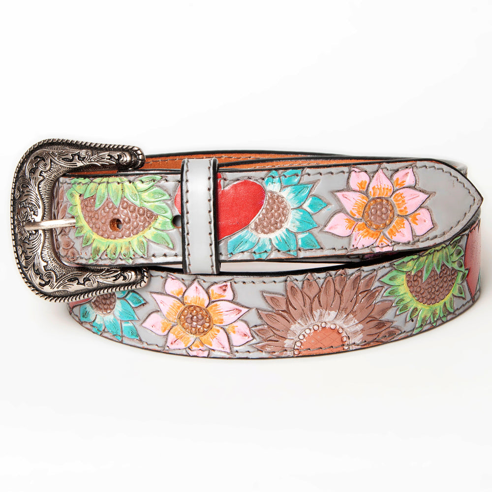 American Darling Beautifully Hand Tooled Genuine American Leather Belt Men and  Women