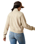Ariat Women's Oatmeal Heather High Noon 1/2 Zip Pullover