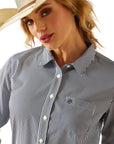 Ariat Women's Black Iris Stripe Kirby Pro Shirt