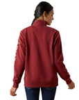 Ariat Women's Burnt Russet Logo 1/2 Zip Sweatshirt
