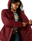 Ariat Women's Western Yoke Grizzly Insulated Parka - Tawny Port