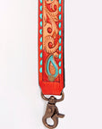 American Darling ADSTF159A Hand Tooled Genuine Leather Crossbody Handle Strap For Bags