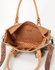 American Darling Briefcase Hand Tooled Saddle Blanket Genuine Leather women bag western handbag purse
