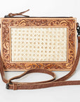 ADBG778A American Darling Hand Tooled Genuine Leather Women Bag Western Handbag Purse