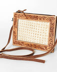 ADBG778A American Darling Hand Tooled Genuine Leather Women Bag Western Handbag Purse