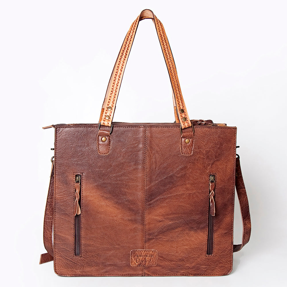 American Darling ADBG780A Tote Hand Tooled Genuine Leather Women Bag Western Handbag Purse