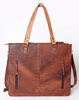 American Darling ADBG780A Tote Hand Tooled Genuine Leather Women Bag Western Handbag Purse