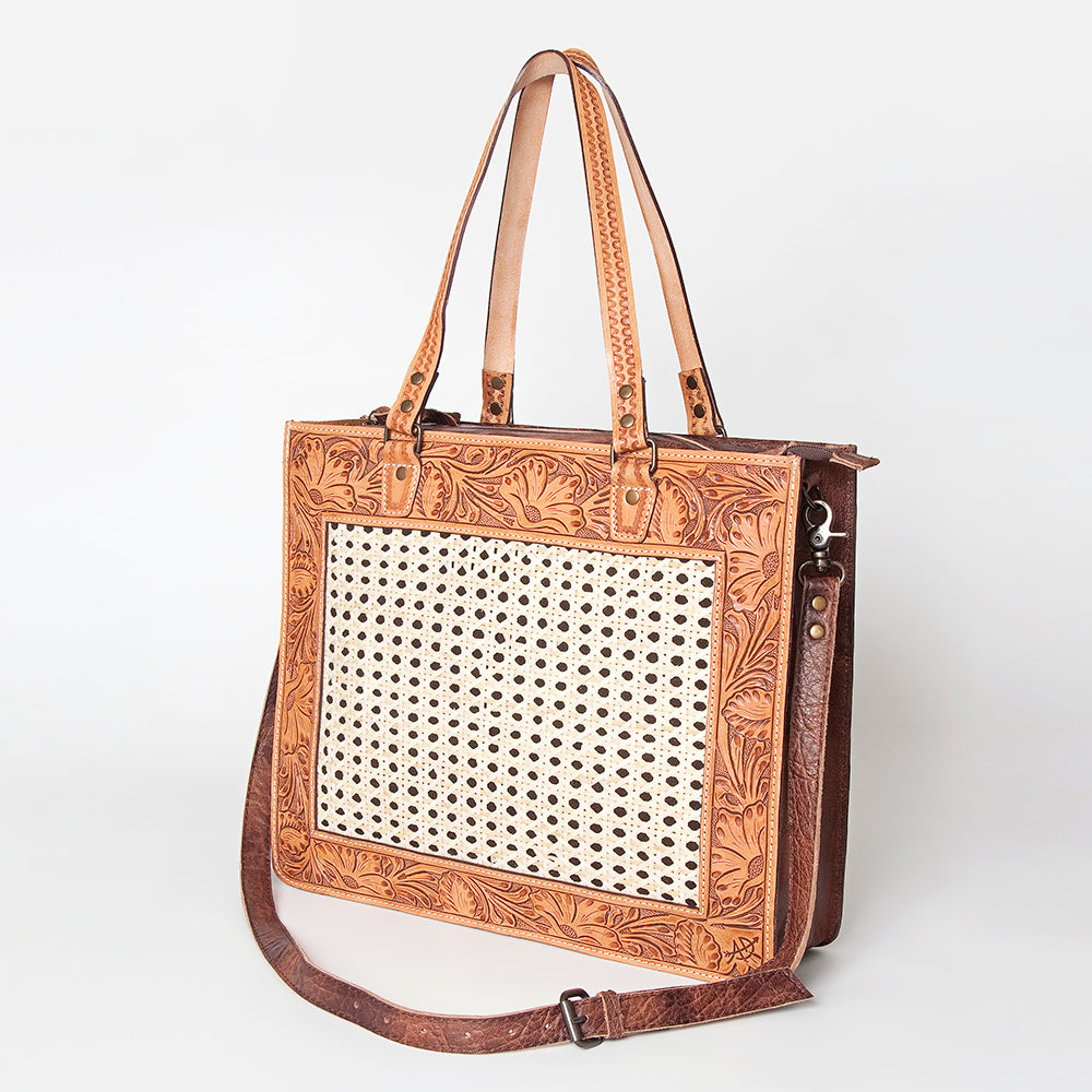 American Darling ADBG780A Tote Hand Tooled Genuine Leather Women Bag Western Handbag Purse