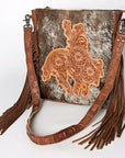 American Darling Hand Tooled Genuine Leather Women Bag Western Handbag Purse