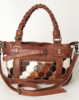American Darling Hair On Genuine Leather Women Bag Western Handbag Purse