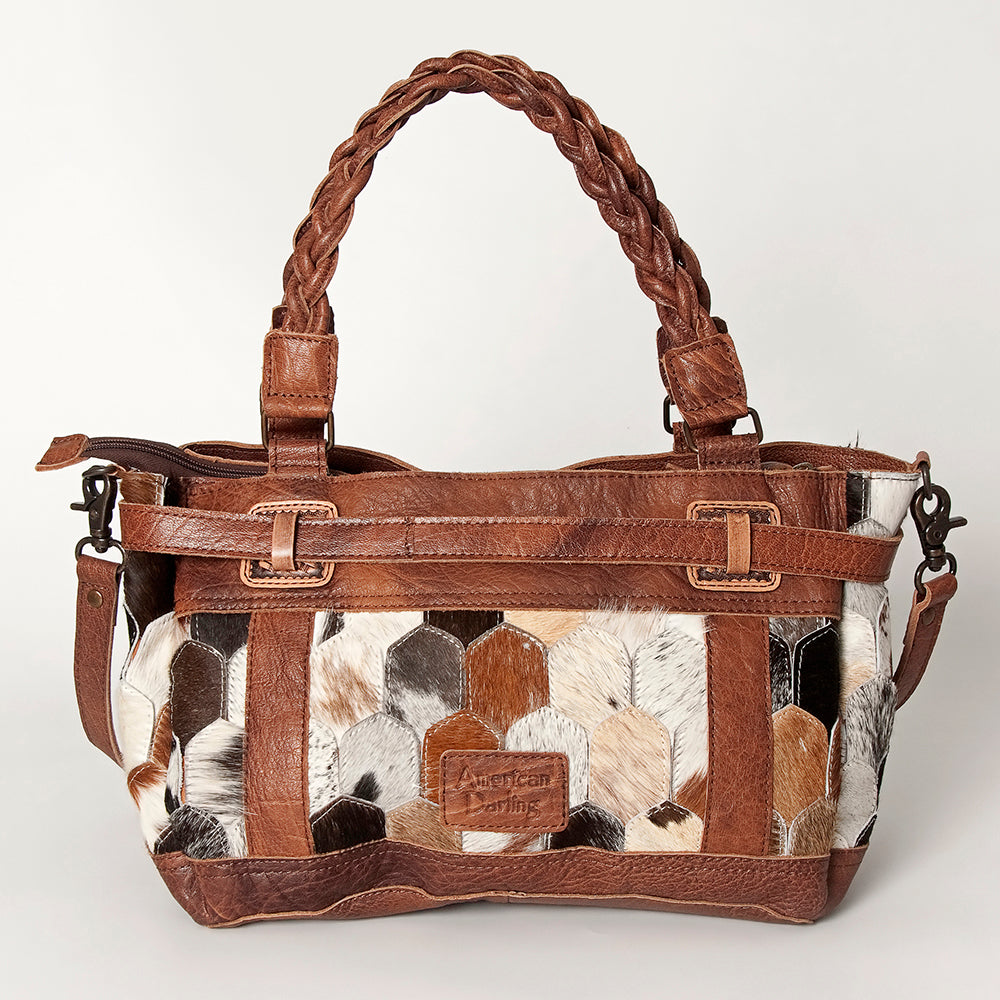 American Darling Hair On Genuine Leather Women Bag Western Handbag Purse
