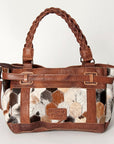 American Darling Hair On Genuine Leather Women Bag Western Handbag Purse