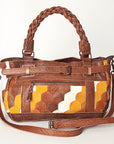 American Darling Hair On Genuine Leather Women Bag Western Handbag Purse