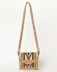 American Darling ADBGZ592B Messenger Hand Tooled Saddle Blanket Genuine Leather women bag western handbag purse