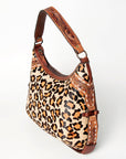 American Darling ADBGZ593 Hobo Hand Tooled Hair-On Genuine Leather Women Bag Western Handbag Purse