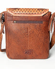 American Darling ADBGZ595A Cross Body Hand Tooled Genuine Leather women bag western handbag purse