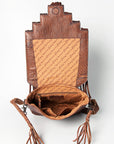 American Darling ADBGZ595B Cross Body Hand Tooled Saddle Blanket Genuine Leather women bag western handbag purse