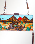 American Darling Wristlet Genuine Leather Women Bag Western Handbag Purse