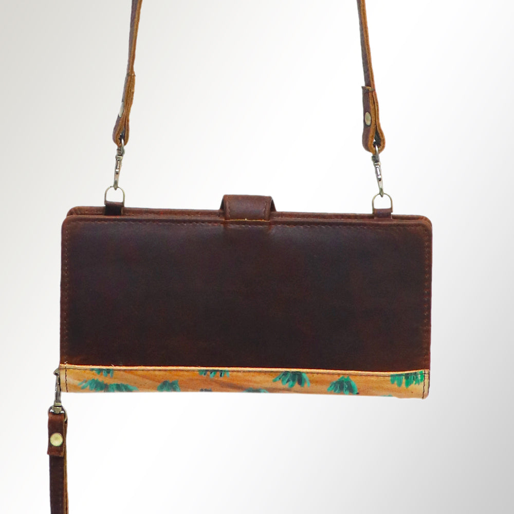American Darling Wristlet Genuine Leather Women Bag Western Handbag Purse