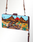 American Darling Wristlet Genuine Leather Women Bag Western Handbag Purse