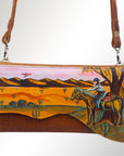 American Darling Small Crossbody Genuine Leather women bag western handbag purse