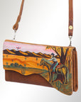 American Darling Small Crossbody Genuine Leather women bag western handbag purse