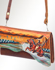 American Darling Small Crossbody Genuine Leather women bag western handbag purse