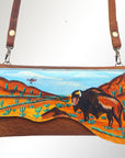 American Darling Small Crossbody Genuine Leather women bag western handbag purse
