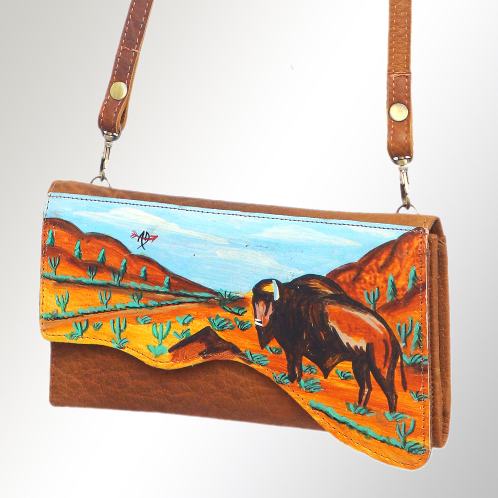 American Darling Small Crossbody Genuine Leather women bag western handbag purse