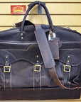 23“W x 20“H x 7“D Garment Bag  Leather Regular Size